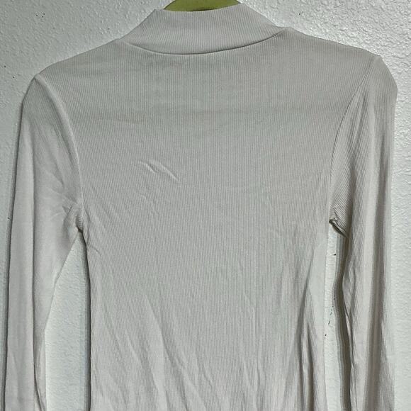 By Together White Long Sleeve Mock Neck Turtleneck Sz S - Picture 6 of 9